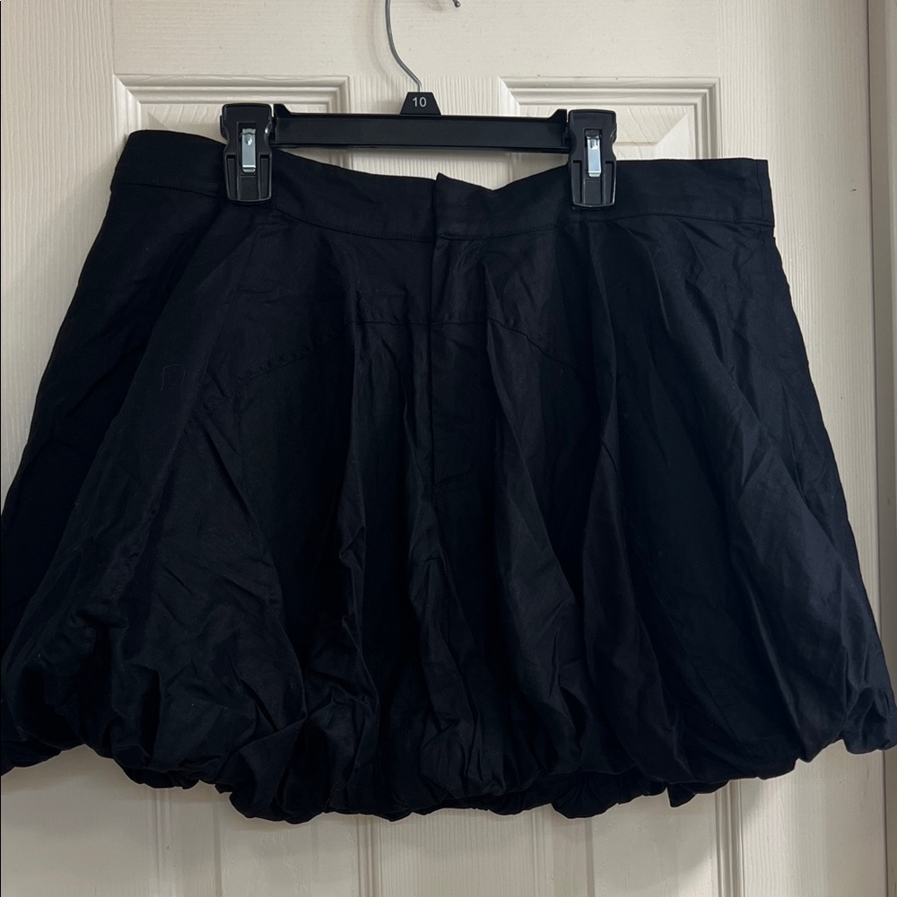 DISSH Skirt Women Size 12 Black Maria Linen Mini